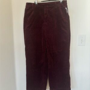 Corduroy Burgundy Pants